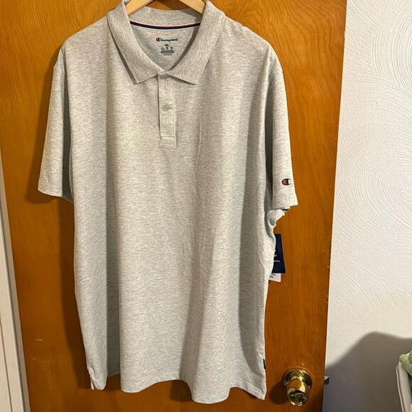 Champion Polo Shirt Mens 2XL Gray Wicking - Picture 1 of 3